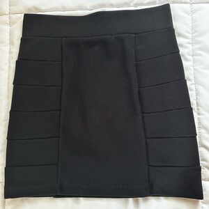 Black Stretch Bodycon Pencil Skirt